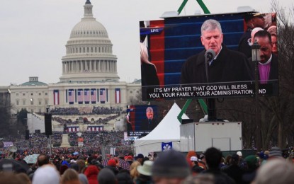 A Major Prophetic Sign Appeared The Moment Donald Trump Stepped To The Inauguration Platform