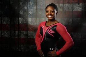 Caption: Simone Biles, the most decorated gymnast in the United States.
