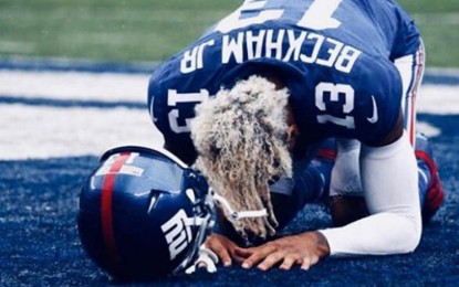 ‘God I Can’t Thank U Enough’: Odell Beckham Drops to Knees on the Football Field and Praises God for Healing Him