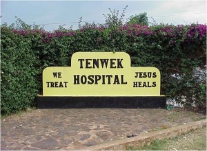 Tenwek Hospital Sign