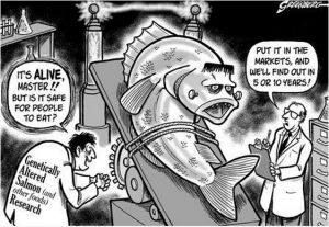 FDA Aproves - Frankenfish-Cartoon