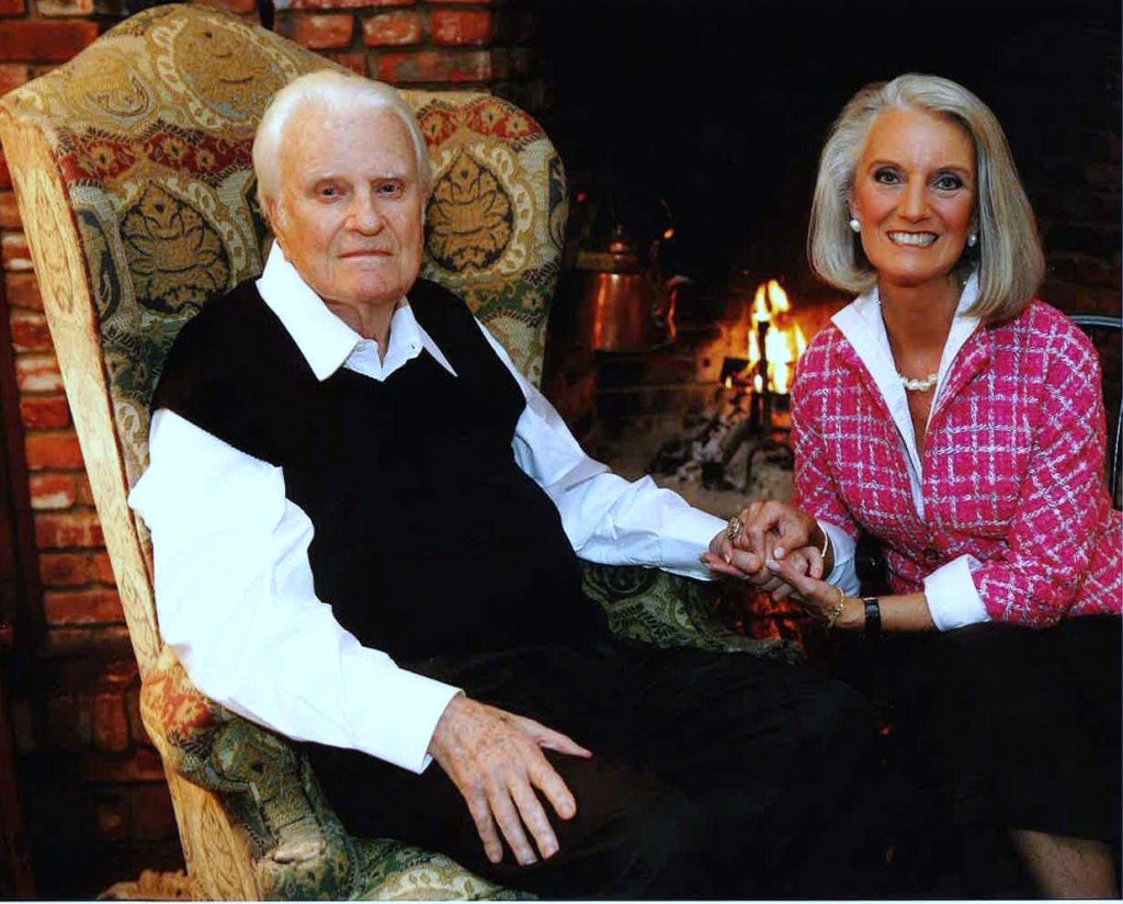 Anne Graham Lotz with Father Billy Graham