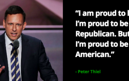 PayPal Founder Peter Thiel Endorses Trump, declares himself “Proud Gay Republican”