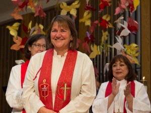 United Methodists elect - Newly elected Bishop Karen Oliveto