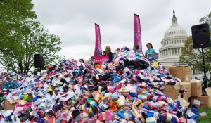 Pro-life groups deliver 200,000 baby socks to U.S. Capitol