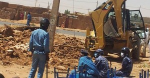 Sudanese officials bulldoze