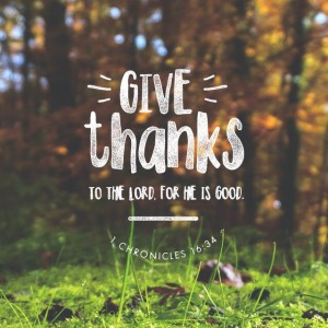 Remembering to Give Thanks