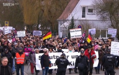 Mass protests against Merkel and immigration are spreading through Germany