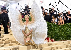 NEW YORK, NY - MAY 07:  Katy Perry attends the Heavenly Bodies: Fashion & The Catholic Imagination Costume Institute Gala at The Metropolitan Museum of Art on May 7, 2018 in New York City.  (Photo by Dia Dipasupil/WireImage)