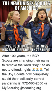 Liberals Offended Boys Scouts