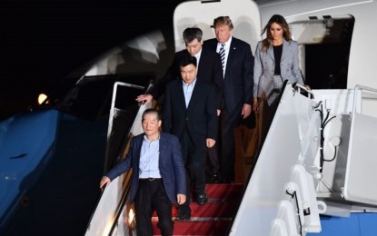 President Trump and First Lady Melania Welcome US Prisoners Released by North Korea