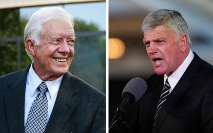 ‘Absolutely Wrong’ -Franklin Graham Calls Out President Carter on Jesus Approving of Gay Marriage