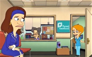 Caption: A cartoon targeting teens gives a very sympathetic portrayal of a woman getting an abortion at a Planned Parenthood clinic on Netflix's 'Big Mouth' TV show.